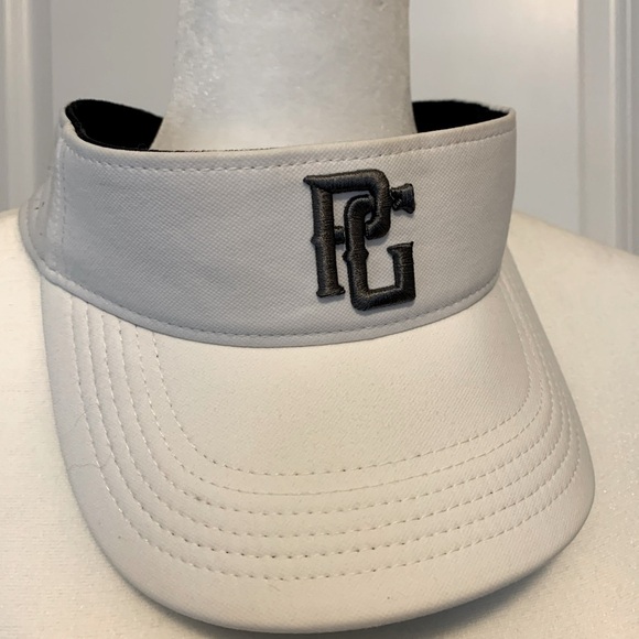 NIKE Perfect Game PG Baseball Tournament White Visor Swoosh Embroidered RARE HTF - Picture 1 of 8